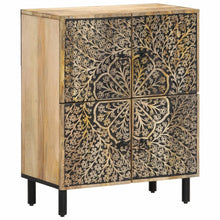 Bijzetkast 60X33X75 Cm Massief Mangohout