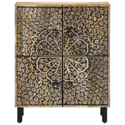 Bijzetkast 60X33X75 Cm Massief Mangohout