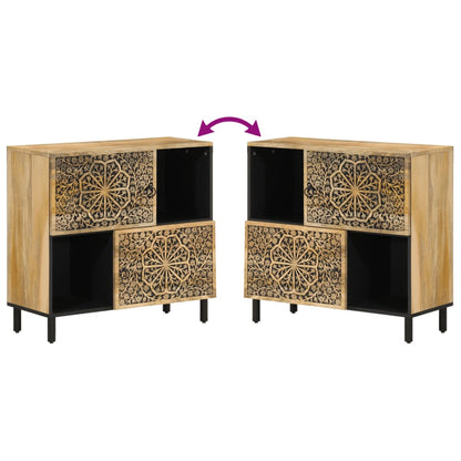 Bijzetkast 80X33X75 Cm Massief Mangohout