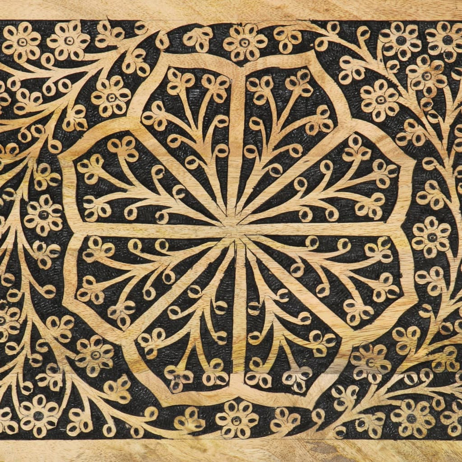 Bijzetkast 80X33X75 Cm Massief Mangohout