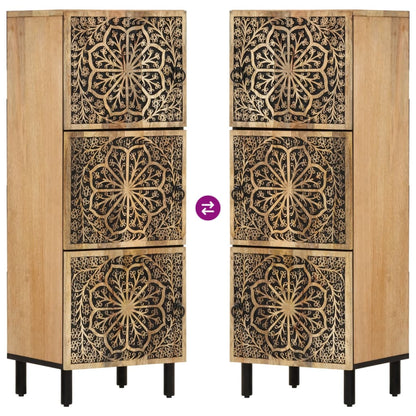 Bijzetkast 40X33X110 Cm Massief Mangohout