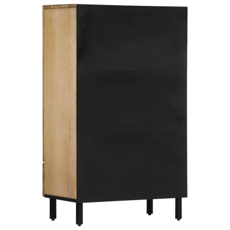 Hoge Kast 60X33X100 Cm Massief Mangohout