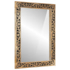 Bathroom mirror 50x70x2.5 cm solid mango wood and glass