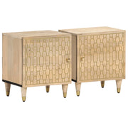 Bedside tables 2 pcs 40x33x46 cm solid mango wood