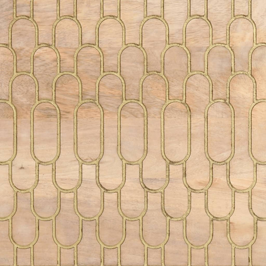 Bijzetkast 60x33x75 cm massief mangohout