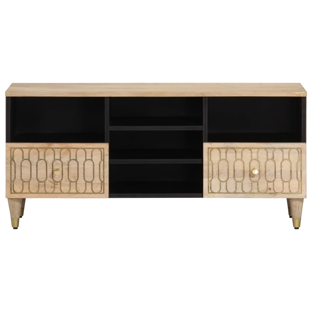 Tv-meubel 100x33x46 cm massief mangohout