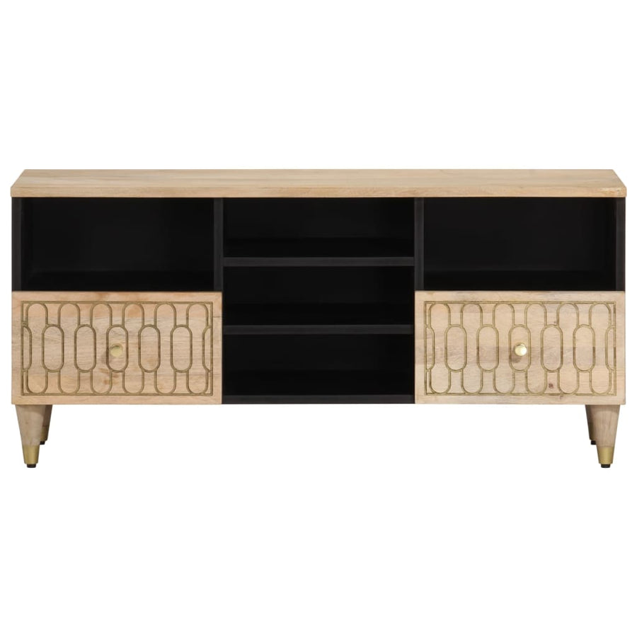 Tv-meubel 100x33x46 cm massief mangohout