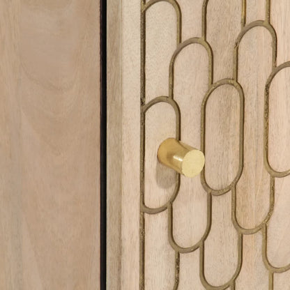 Badkamerwandkast 38x33x48 cm massief mangohout