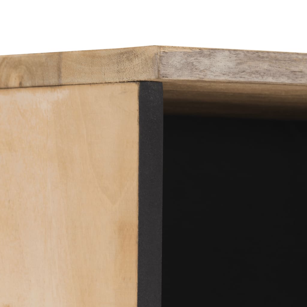 Badkamerkast 38X33X160 Cm Massief Mangohout Naturel