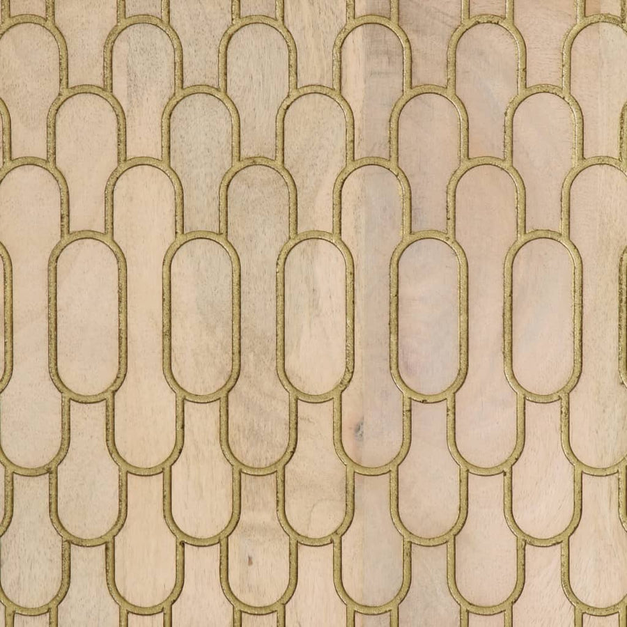 Bijzetkast 90x33x75 cm massief mangohout