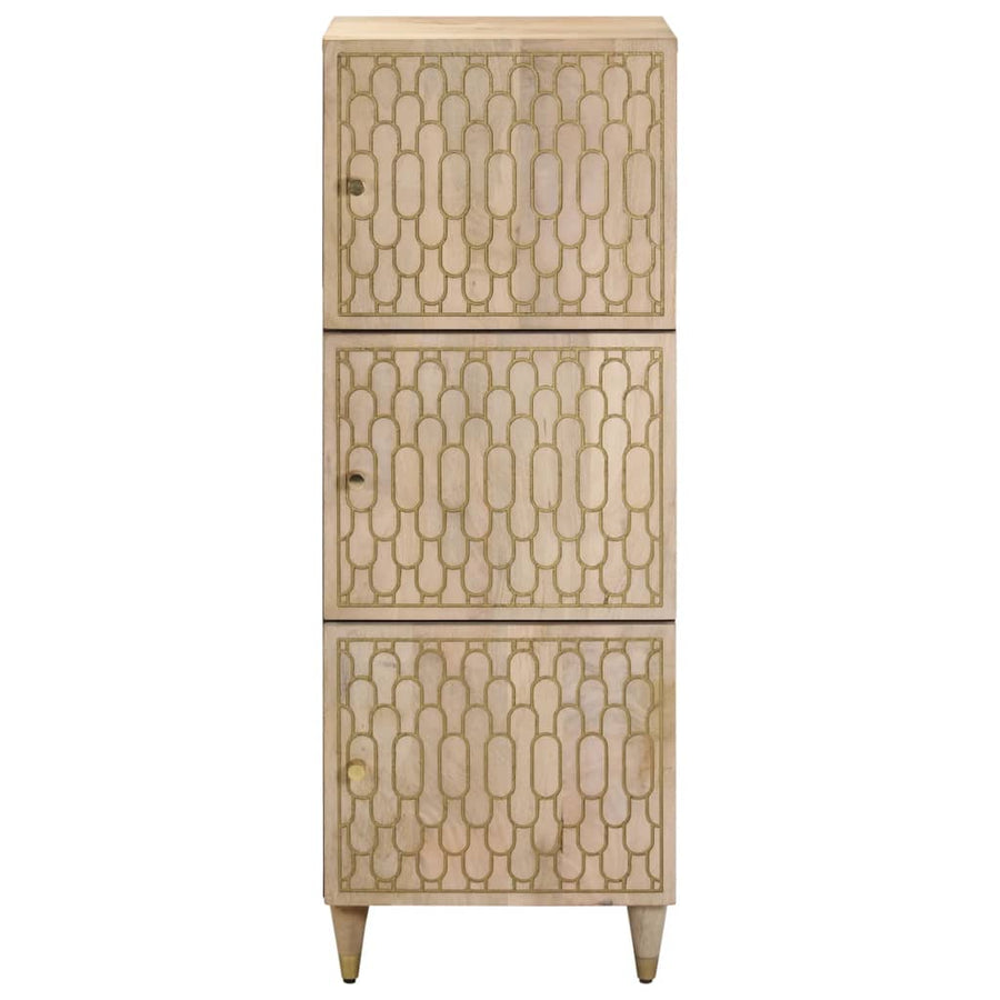 Hoge kast 40x33x110 cm massief mangohout