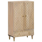 Tall cabinet 60x33x100 cm solid mango wood