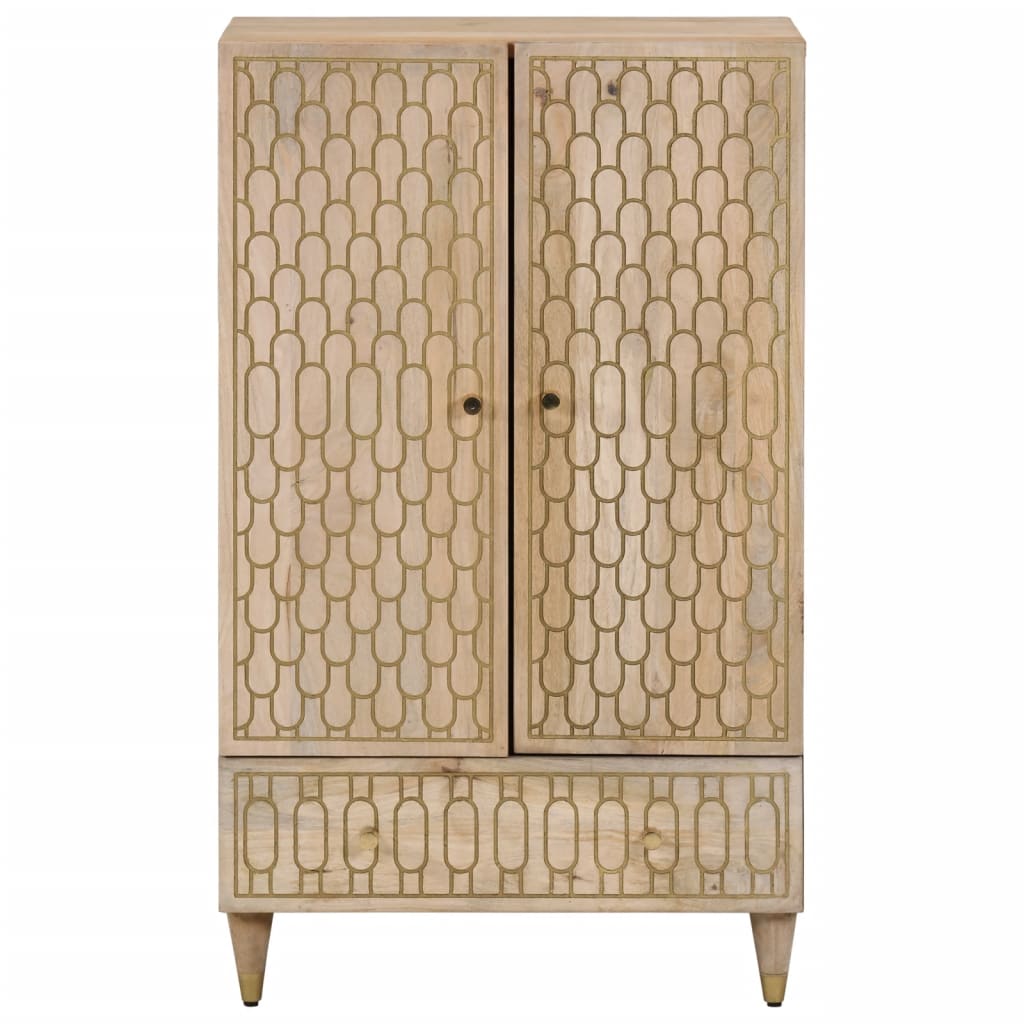 Hoge kast 60x33x100 cm massief mangohout