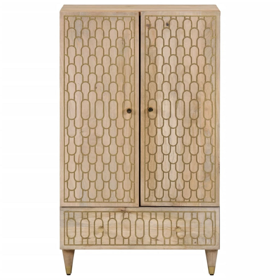 Hoge kast 60x33x100 cm massief mangohout