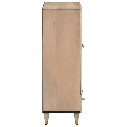Hoge kast 60x33x100 cm massief mangohout