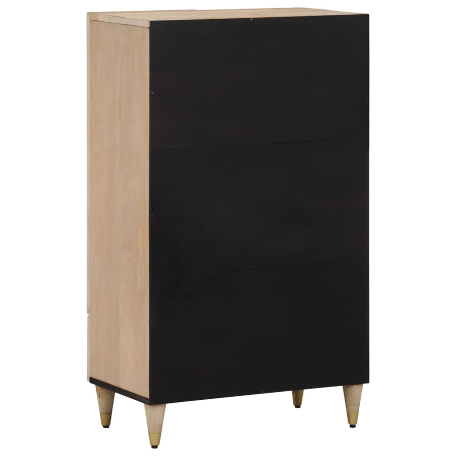 Hoge kast 60x33x100 cm massief mangohout