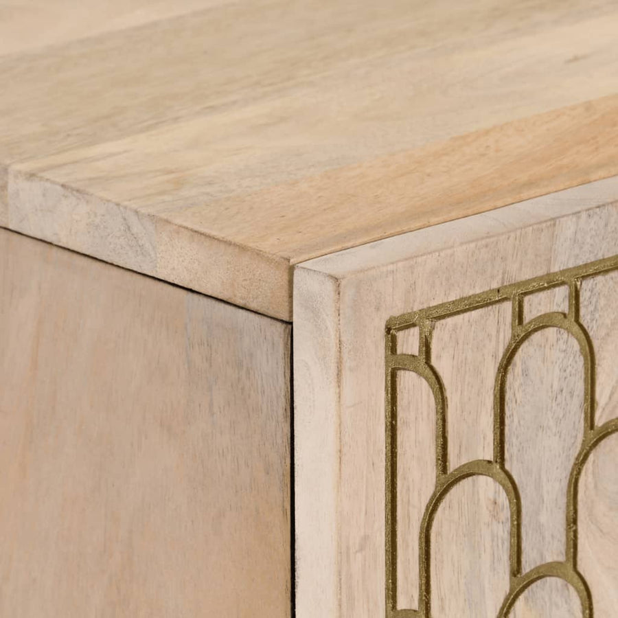 Hoge kast 60x33x100 cm massief mangohout