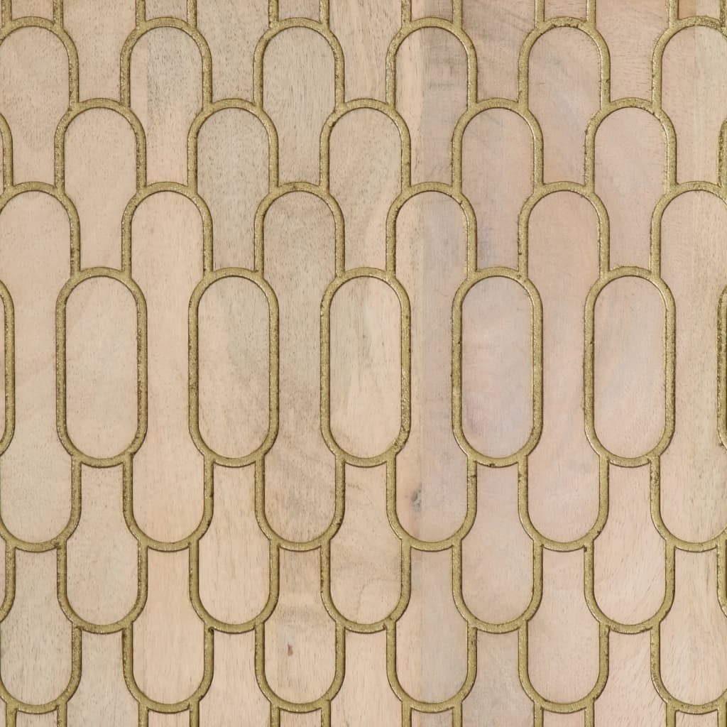 Hoge kast 60x33x100 cm massief mangohout