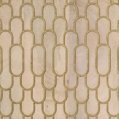 Hoge kast 60x33x100 cm massief mangohout