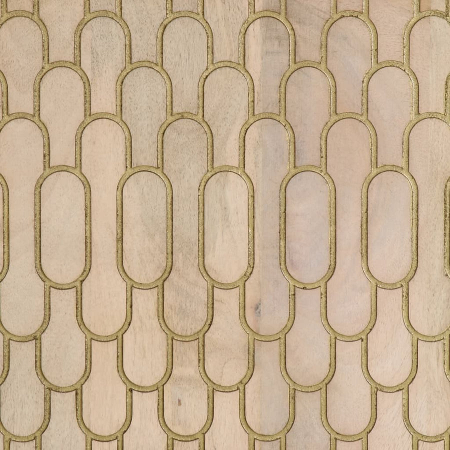 Hoge kast 60x33x100 cm massief mangohout