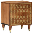 Nightstand 40x33x46 cm solid mango wood