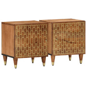 Bedside tables 2 pcs 40x33x46 cm solid mango wood