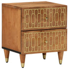 Nightstand 40x33x46 cm solid mango wood