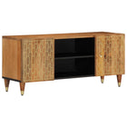 Tv-meubel 105x33x46cm massief mangohout