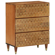 Bijzetkast massief mangohout 60x33x75 cm