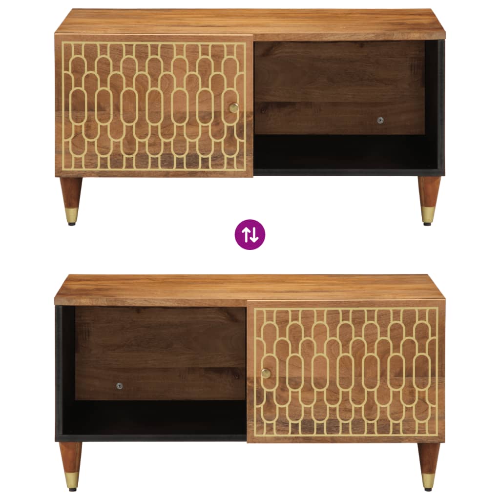 Salontafel 80x50x40 cm massief mangohout