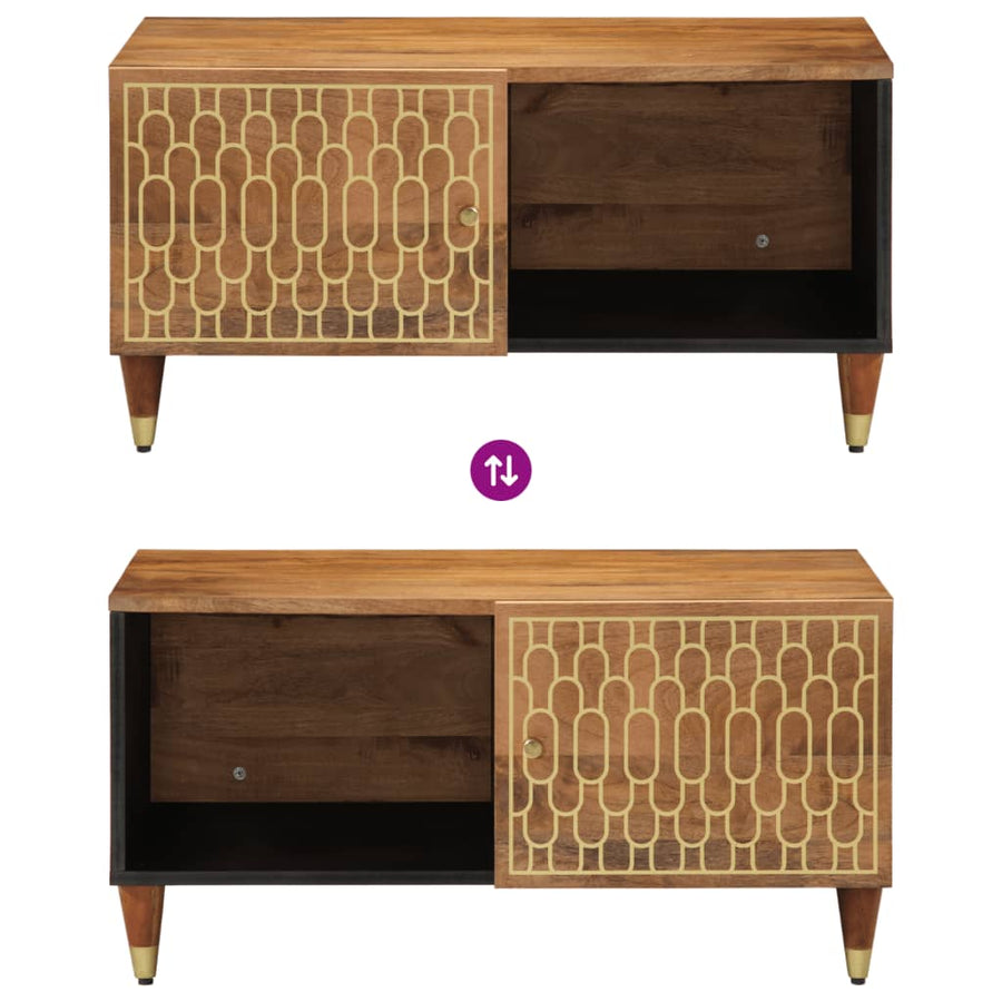 Salontafel 80x50x40 cm massief mangohout