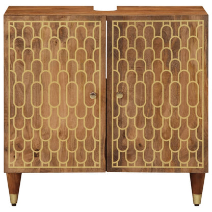 Wastafelkast 62x33x58 cm massief mangohout