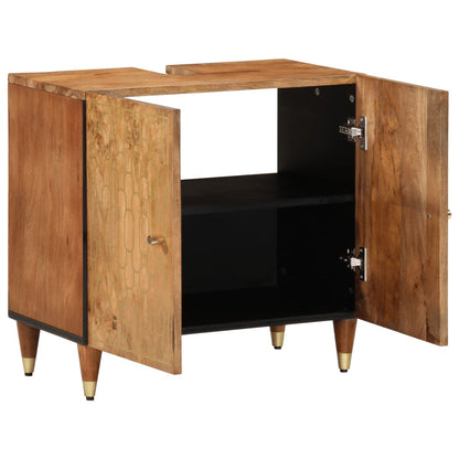 Wastafelkast 62x33x58 cm massief mangohout