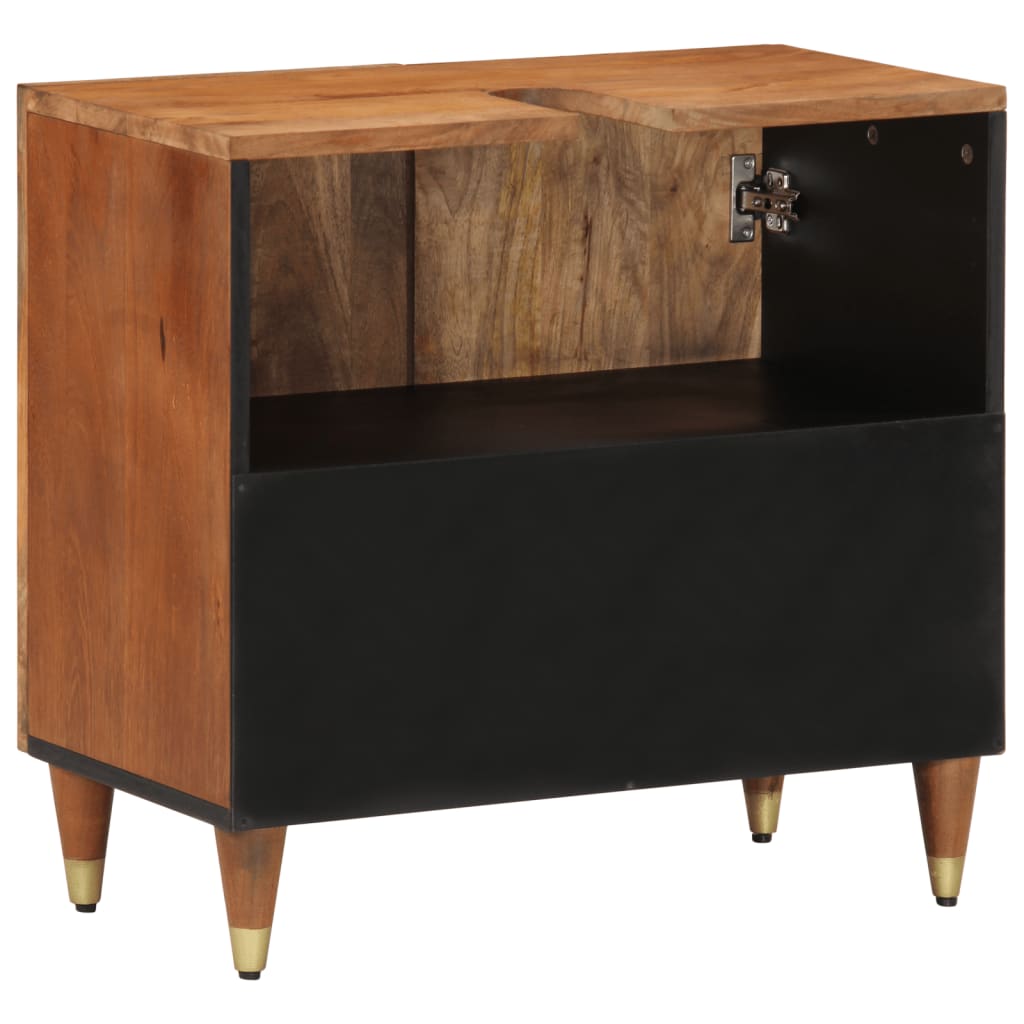 Wastafelkast 62x33x58 cm massief mangohout