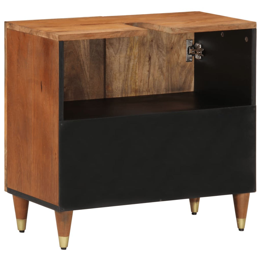 Wastafelkast 62x33x58 cm massief mangohout