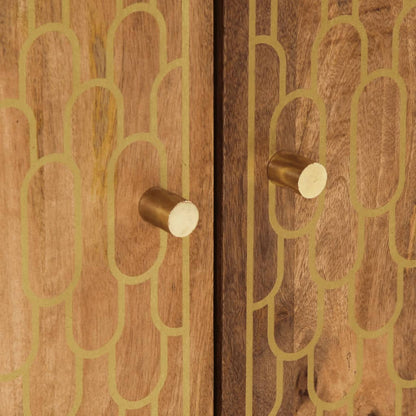 Wastafelkast 62x33x58 cm massief mangohout