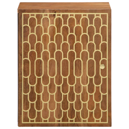 Badkamerwandkast 38x33x48 cm massief mangohout