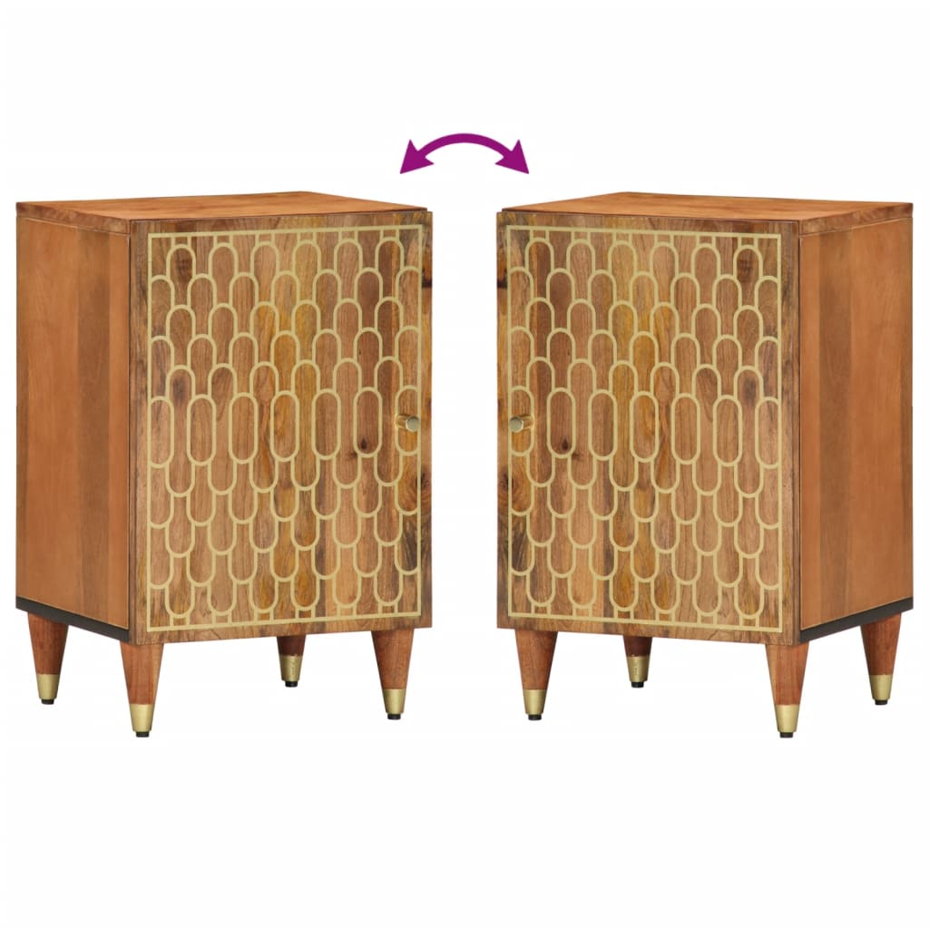 Badkamerkast 38x33x58 cm massief mangohout
