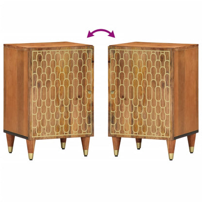 Badkamerkast 38x33x58 cm massief mangohout
