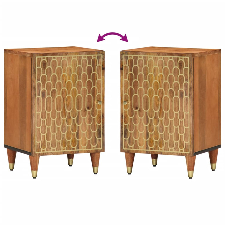 Badkamerkast 38x33x58 cm massief mangohout