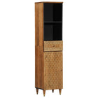 Bathroom cabinet 38x33x160 cm solid mango wood