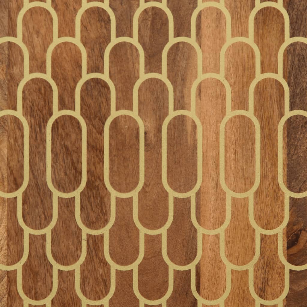 Badkamerkast 38x33x160 cm massief mangohout