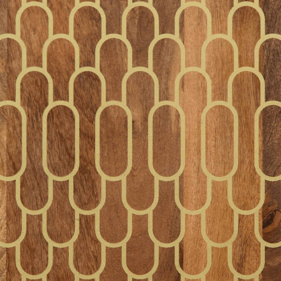 Badkamerkast 38x33x160 cm massief mangohout