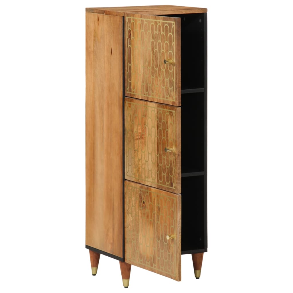 Hoge kast 40x33x110 cm massief mangohout