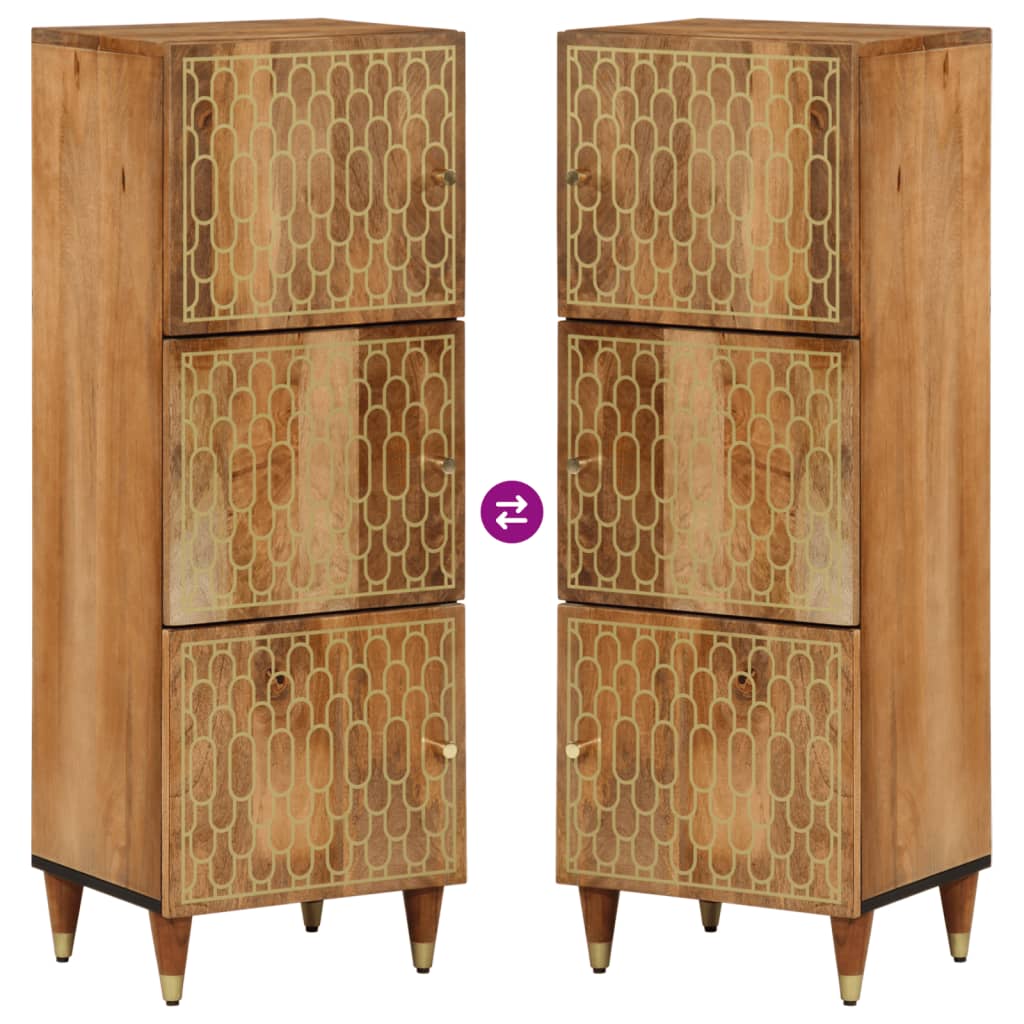 Hoge kast 40x33x110 cm massief mangohout