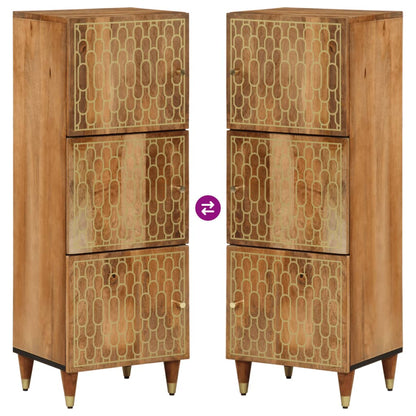 Hoge kast 40x33x110 cm massief mangohout