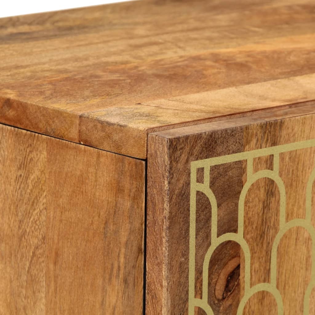 Hoge kast 40x33x110 cm massief mangohout