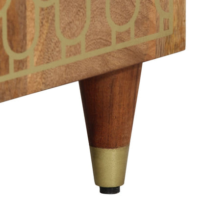 Hoge kast 40x33x110 cm massief mangohout