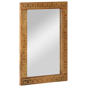 Badkamerspiegel 50x70x2,5 cm massief mangohout