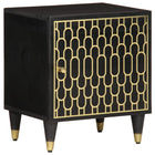 Nightstand 40x33x46 cm solid mango wood